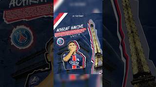 Achraf Hakimi Design hakimi achrafhakimi psg parissaintgermain maroc morocco paris france [upl. by Talbot86]