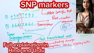 SNP markersMolecular markersFull explaination in Hindi and Urdu [upl. by Dj]