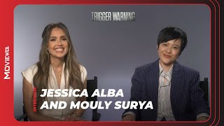 Jessica Alba and Trigger Warning Director Discuss Her Return to Action Cinema  Interview [upl. by Serene636]