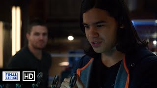 Cisco And Caitlin Visit The Arrow Cave Scene  Arrow 3x08 [upl. by Howard]