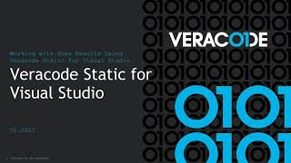 Working with Scan Results Using the Veracode Visual Studio Extension [upl. by Ramirol]