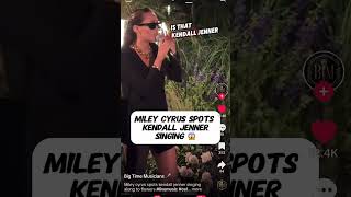 Miley Cyrus calls out Kendall Jenner midsong 😂 celebritynews celebrity [upl. by Akaenahs804]