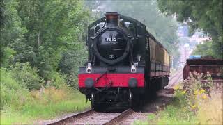 WSR STEAM AT MINEHEAD LEVEL CROSSING DUNSTER STATION AND BLUE ANCHOR [upl. by Letti563]