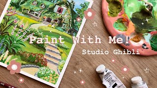 Paint With Me Studio Ghibli 🌿✨ [upl. by Samaria]