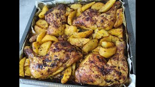 Cuisses de poulet et pomme de terre au four [upl. by Ecinahc958]