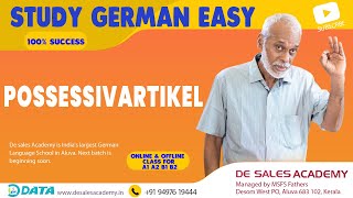 HOW TO USE POSSESSIVARTIKEL GERMAN A1 amp A2 LEVELS DE SALES ACADEMY [upl. by Nyla]