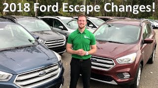 2018 Ford Escape Product Changes Review [upl. by Ttegdirb]