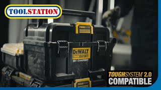 DeWalt ToughSystem 20 Charger Box – Dual Charging amp Battery Storage in One  Toolstation [upl. by Nelon]