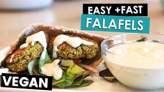 Healthy FALAFEL amp TZATZIKI  Vegan Oil Free [upl. by Lerej625]