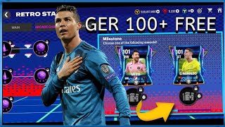 RESGATE HOJE 🎁 RECOMPENSAS GER 100 E 101 GRÁTIS P TODOS NO EVENTO RETRÔ ENDRICK FREE NO FC MOBILE [upl. by Mazman]