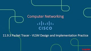 1193 Packet Tracer  VLSM Design and Implementation Practice [upl. by Eelasor]