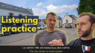 Easy French Listening Practice in France  FREN Subtitles Vlog France [upl. by Carley]