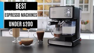 Best Espresso Machines Under 200 – Top Picks amp Reviews 2024 [upl. by Edan12]