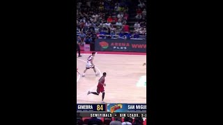 Abarrientos WITH A SOLID PASS Aguilar WITH A SLAM for Brgy GInebra  PBA Season 49 Governors Cup [upl. by Onaled]