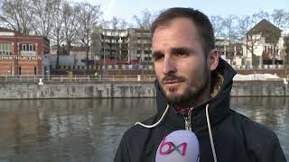 Pollution du canal de Bruxelles  la chaîne de magasins Colruyt pointée du doigt [upl. by Adnalay]