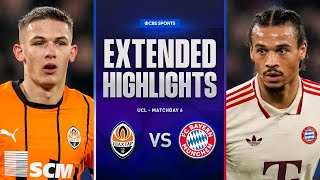 Shakhtar Donetsk vs Bayern Extended Highlights  UCL League Phase MD 6  CBS Sports Golazo [upl. by Adnesor373]