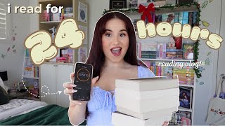 reading as many books as possible in 24 hours 📖🦋  24hr reading vlog [upl. by Saxet]