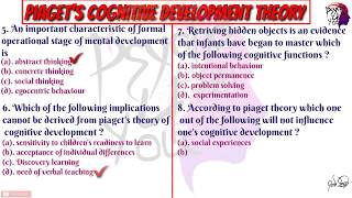 Objective Type question Piagets cognitive development [upl. by Aehsal911]