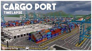 Building a Realistic Cargo Port in Minecraft Timelapse [upl. by Hardunn]