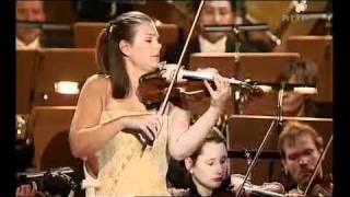 Christoph Poppen und Janine Jansen Tschaikowski Violinkonzert 1 Satz 2 Teil [upl. by Letreece]