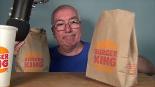 ASMR Eating Burger Kings Garlic Bacon Burger [upl. by Marthena233]