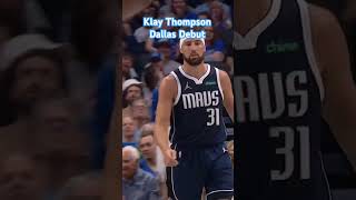 Klay Thompson Looks Great as a Dallas Mavericks nba mavs [upl. by Midis]