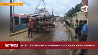 Retiro de vehículos abandonados en Bluefields ¿Una posible solución para Managua [upl. by Seana570]