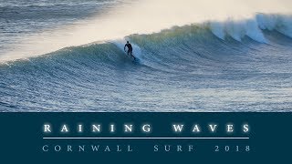 RAINING WAVES  CORNWALL SURF 2018 [upl. by Aidnama]