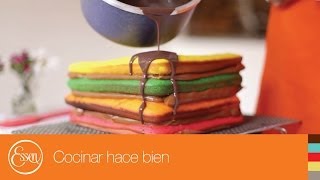 Receta Torta arcoiris Essen [upl. by Leonora]