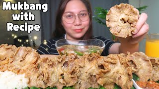 CHICHARON BULAKLAK  Mukbang Philippines [upl. by Adnohsed]