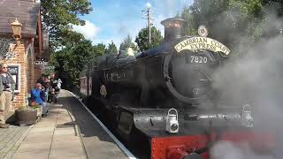 GWR No 7820 Dinmore Manor Departure Chinnor for Chinnor yard [upl. by Christoph422]