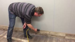 Laminate Flooring Wall Installation [upl. by Enovi261]