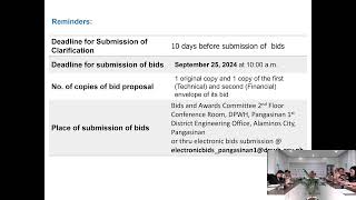 Procurement Livestream for DPWH Pangasinan 1st DEO on September 13 2024 [upl. by Sauls]