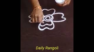 chinna muggulu for everydaysmall kolam for dailysimple rangoli designs [upl. by Notlem]