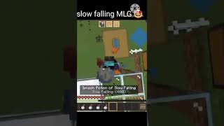 Slow falling MLG 🤩 minecraft games shorts [upl. by Desdamonna56]