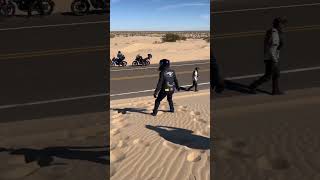 Dunas en el desierto 🏍️😱 adventuremotorcycle fyp [upl. by Ullyot236]