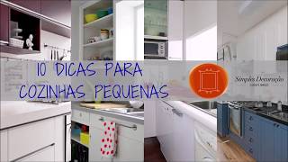 10 dicas para cozinhas pequenas [upl. by Ewens]