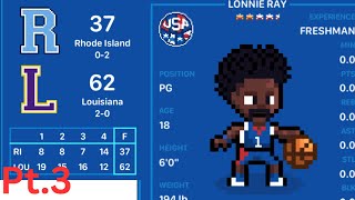 Lonnie ray dominating in college  hoop land career mode pt3 [upl. by Froma]