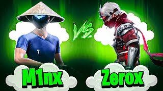 Zerox FF🇳🇵 Vs M1NX🇧🇩  Cleanest Fight Ever🍷1vs1 series 04 [upl. by Bernadina127]