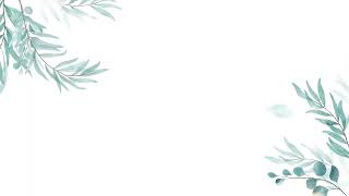 Free leaves Watercolor Background Video Loop  Copyright Free Motion Graphic  Flower background [upl. by Anij]