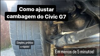 Como fazer cambagem no Honda Civic G7 [upl. by Adnorahs462]