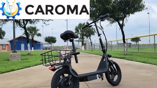 UNBOX amp REVIEW   CAROMA P7 Electric Scooter for Adults 🛴 [upl. by Loos]