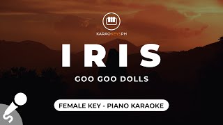 Iris  Goo Goo Dolls Female Key  Piano Karaoke [upl. by Itirahc]