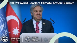 🔴 COP29 World Leaders Climate Action Summit  Live from Baku Azerbaijan  UN Climate Change [upl. by Auoy]