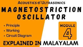 Magnetostriction Oscillator  Acoustics and Ultrasonics  Engineering Physics module 4  Target KTU [upl. by Alano]