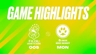 Filou Oostende vs Union MonsHainaut  Game Highlights [upl. by Anyah]