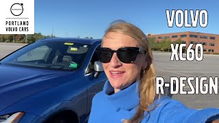 Bursting Blue Volvo XC60 T6 RDesign with Polestar  Walkaround with Heather [upl. by Eoz]