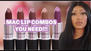 Best Mac Lipsticks amp Lip Liners EVER For Brown Skin Nudes Pinks Reds amp Purples [upl. by Aynotel720]