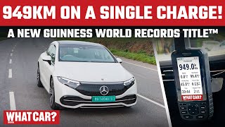 Autocar India sets a new Guinness World Records Title in a MercedesBenz EQS WhatCarIndia [upl. by Sessler8]