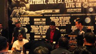 Berto vs Karass presser [upl. by Nida]